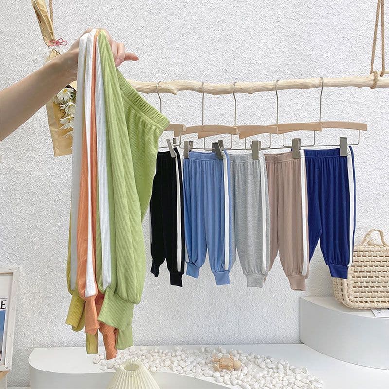 Children's anti-mosquito pants Modal cotton silk summer thin ice silk sports pants boys' trousers baby bloomers men