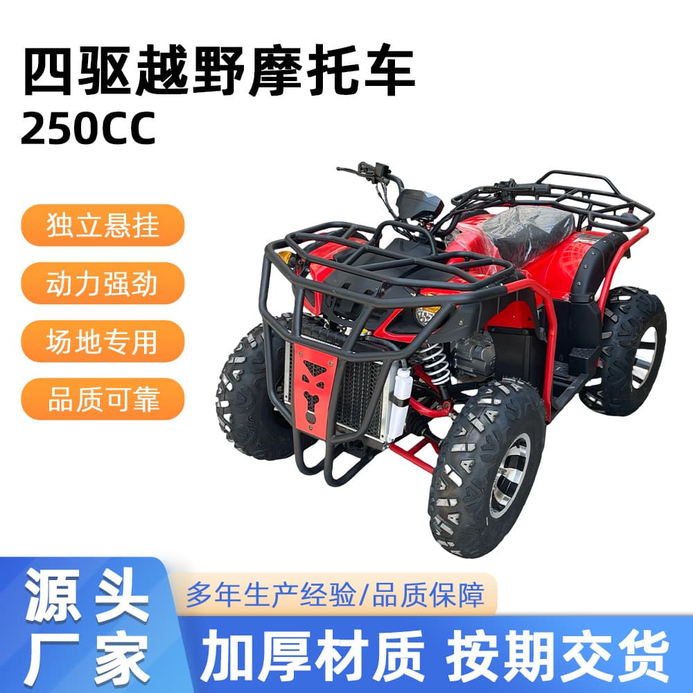 4WD 250CC Off-Road Motorcycle 4X4 All-Terrain ATV Sand Vehicle 300cc Water-Cooled Four-Wheeler