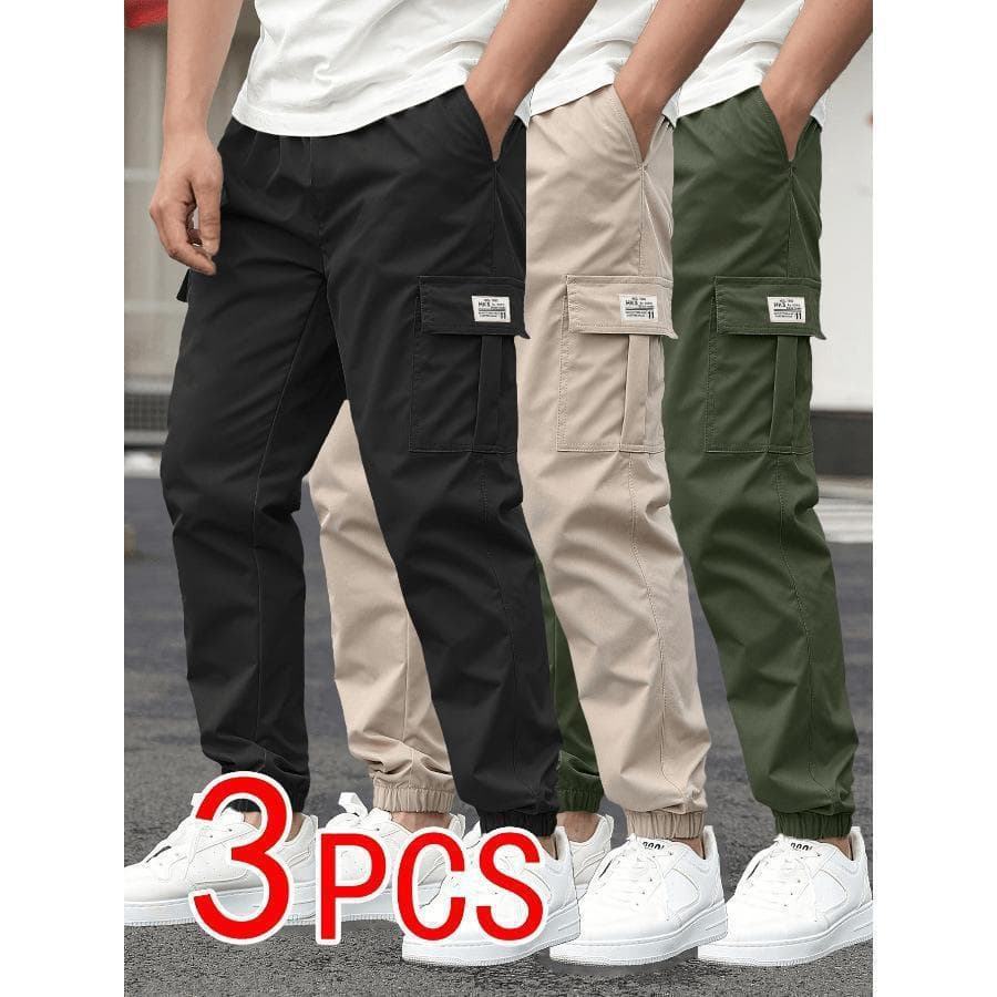 Cross-Border Foreign Trade 2026 Spring and Autumn New Men's Casual Pants, Loose Fit, Versatile Workwear, Breathable Quick-Dry Long Pants Wholesale
