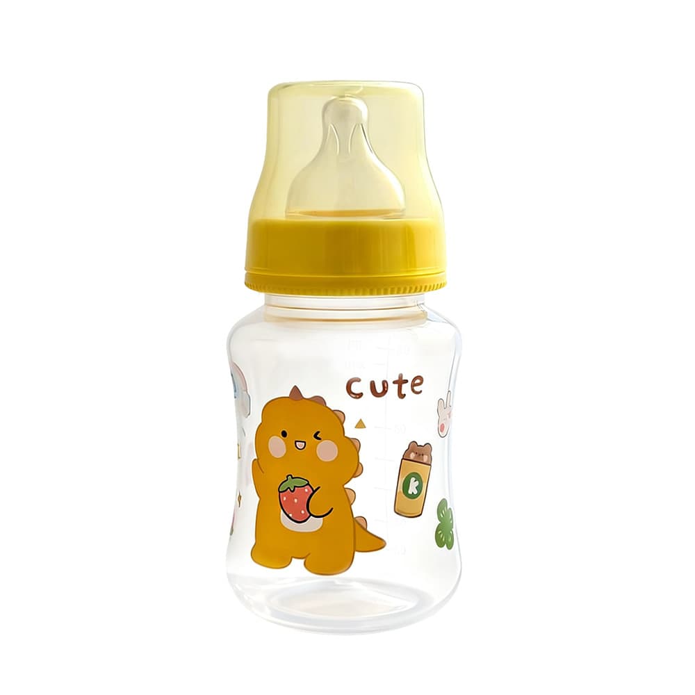 Factory Wholesale Newborn Baby Bottle Food-Grade Plastic PP Anti-Colic Standard Wide-Neck Baby Bottle