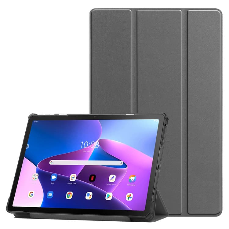 Suitable for the new Samsung Tab A9plus tablet protective case X115 Custer three-fold solid color protective case hard shell