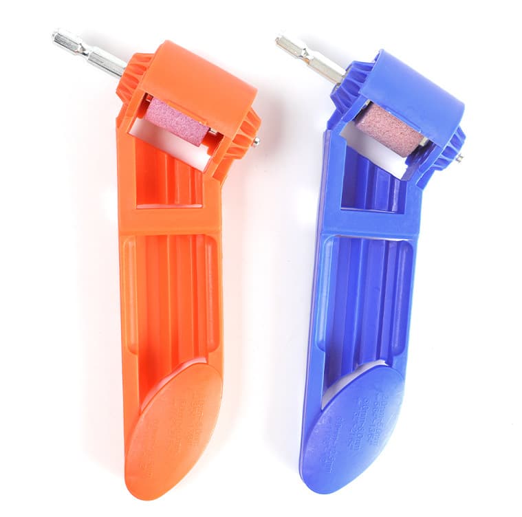 Drill Sharpener Grinding Tool Portable Hardware Tool Pistol Twist Drill Bit Blue Drill Sharpener Round Grinding Stone