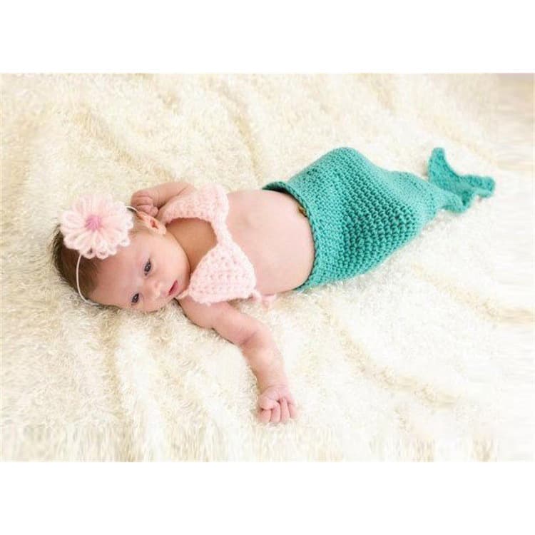 Newborn baby full moon 100 days photography clothing children's photo styling clothing props baby photo photo mermaid