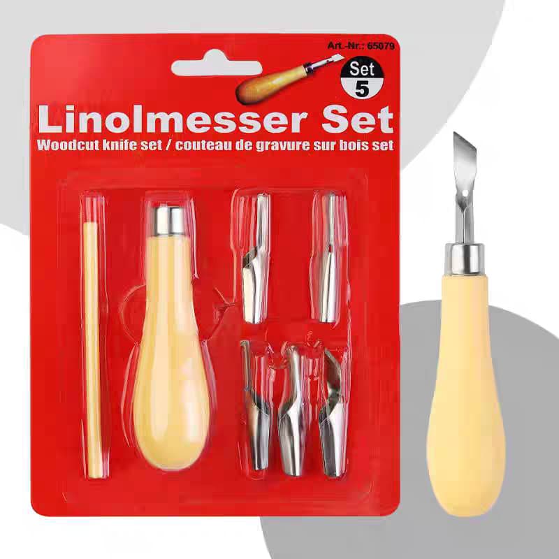 Engraving Knife Creative DIY Craft Tool Art Tool Woodcut Knife Mixed Set for Printmaking Rubber Plate Engraving Knife