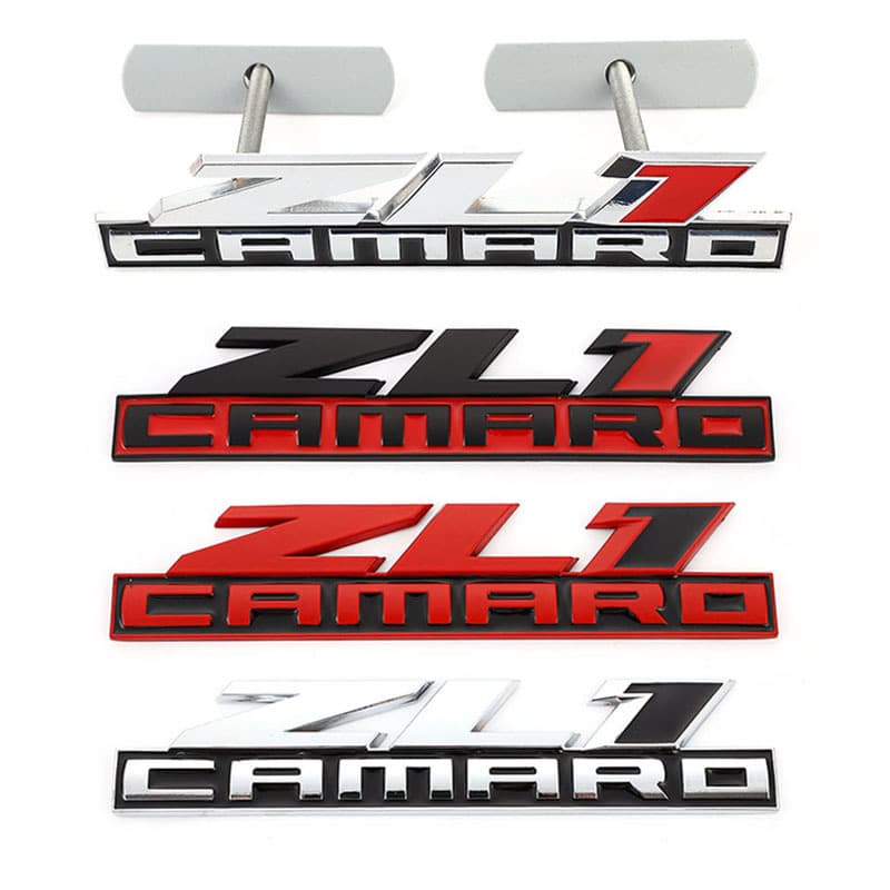 ZL1 Camaro car logo metal car sticker suitable for Chevrolet Camaro Bumblebee mid-grid logo modification