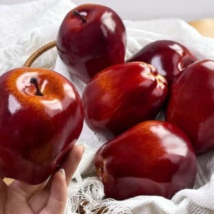 Realistic Artificial Snake Fruit Apple, Fake Fruit Vegetable Home Cabinet Decoration Ornament Photography Sketch Early Education Props