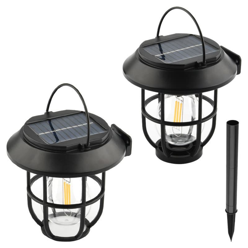 Cross-border Solar Camping Light Chinese Courtyard Solar Garden Landscape Light Decorative Outdoor Ground Stake Light