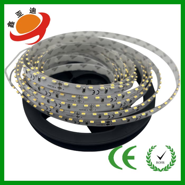 4020 Side-emitting White LED Strip Light, 120 LEDs, 24V Low Voltage, Bendable, Indoor Lighting, Cabinet Side-emitting Light Strip