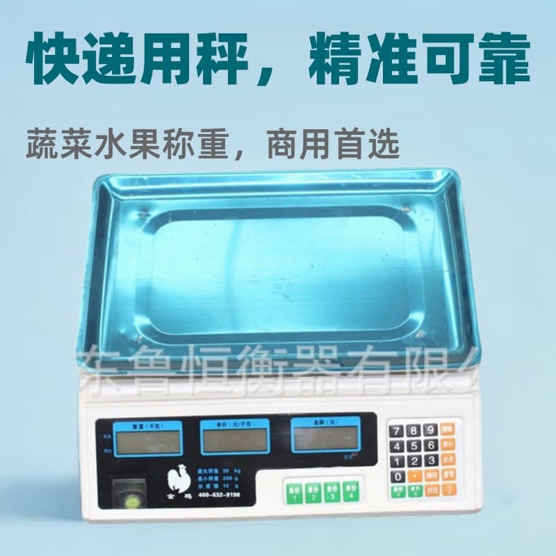 Electronic Price Computing Scale for Express Delivery, Vegetable and Fruit Weighing, Commercial Digital Display