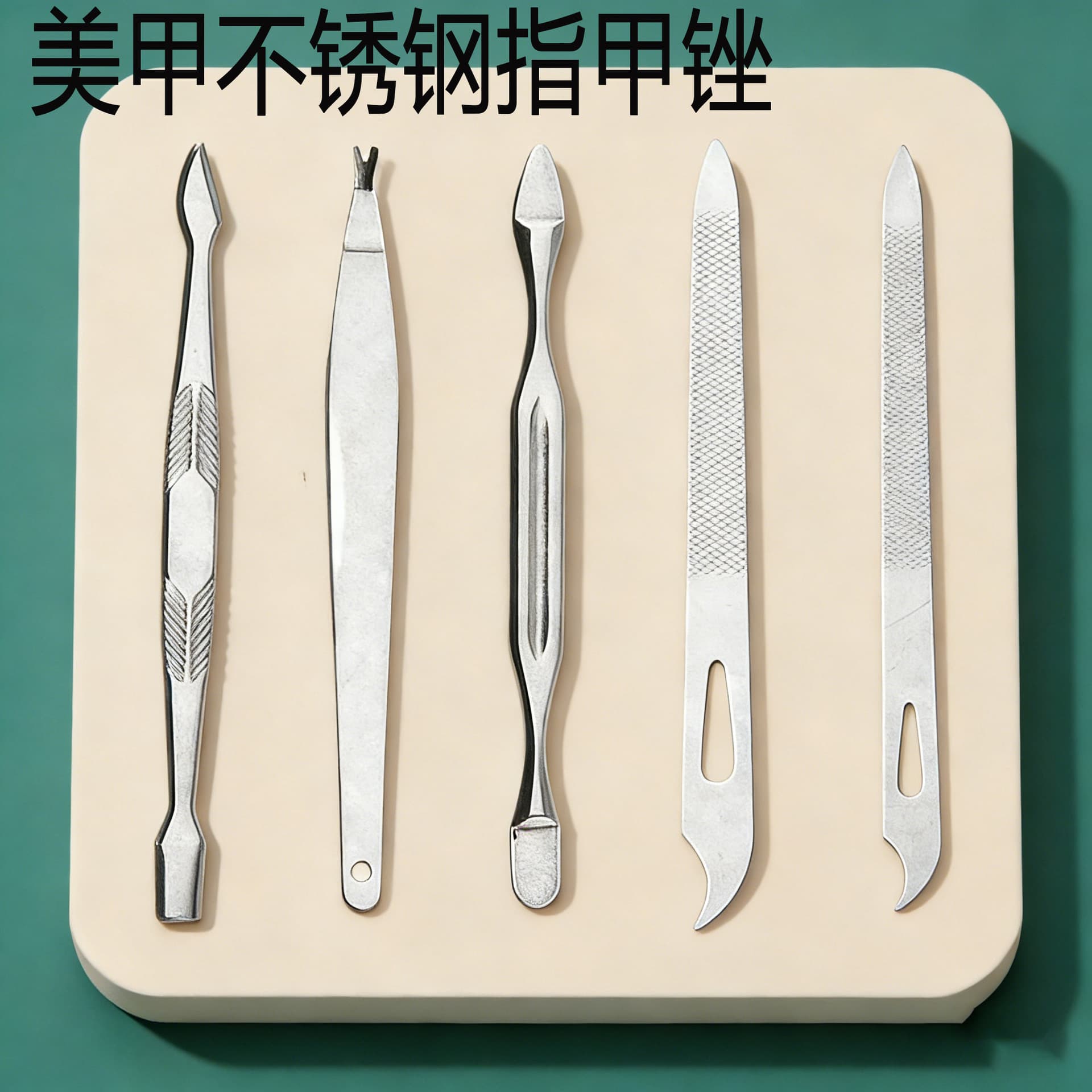 High-Quality Manufacturers Wholesale Stainless Steel Nail Files, Nail Polishing Tools, Double-Sided Nail File Sets, and Accessories