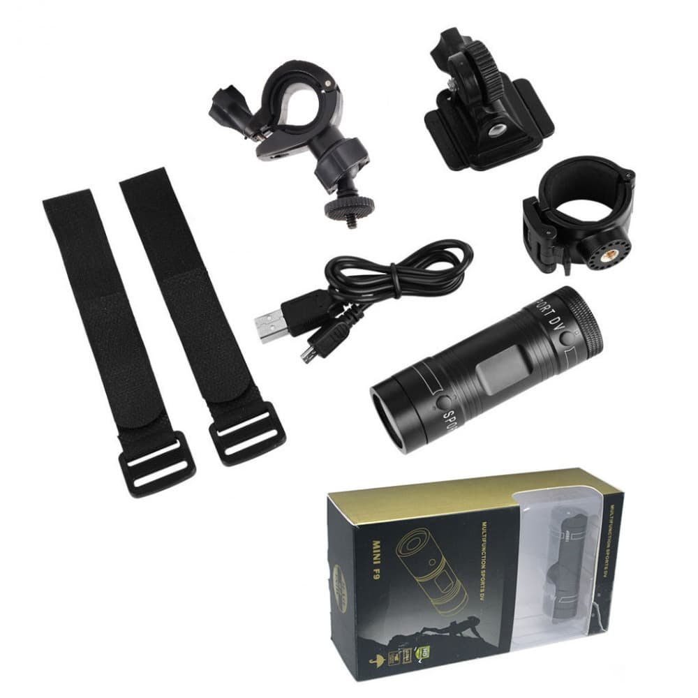 F9 Sports Camera 1080P Helmet Bicycle Waterproof Outdoor Camera Recorder HD Action Camera
