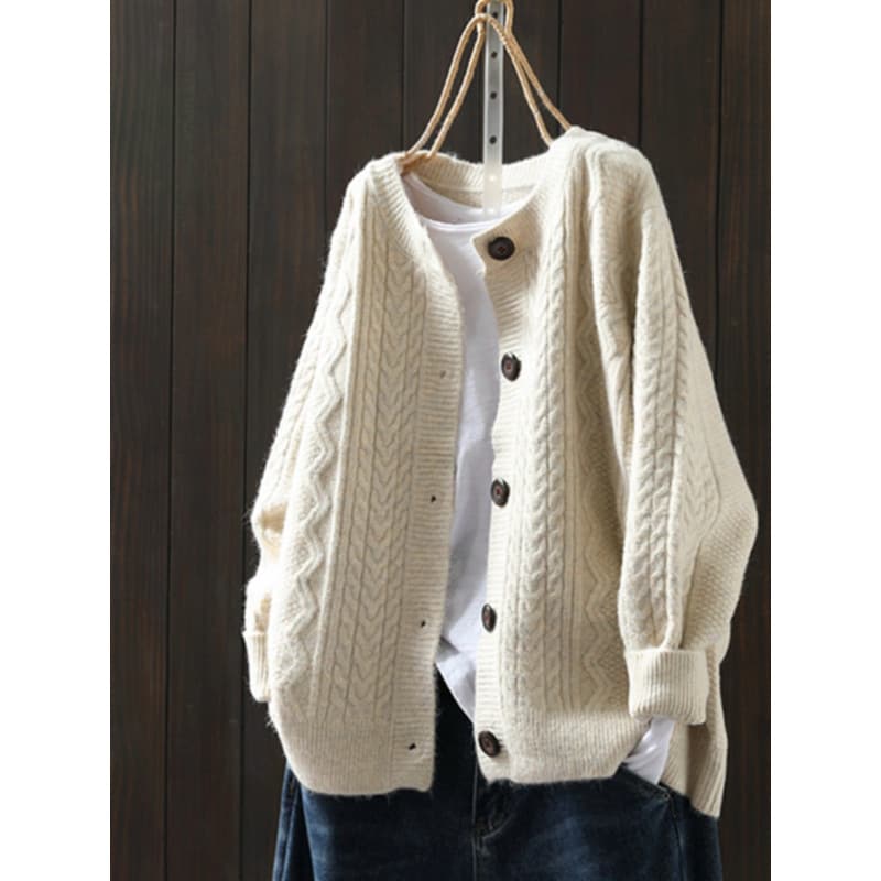 2025 New Popular Women's Sweater Jacket for Autum, Loose, Age-Reducing, Beautiful and Stylish Top, Knitted Cardigan for Women