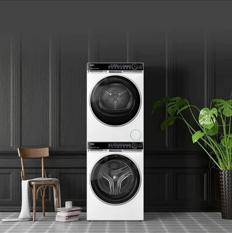 Haier Wheat Wave X11 Laundry Combo XQG100-BD14536LWU1+HGS100-F536WU1 Dual-Drive Heat Pump
