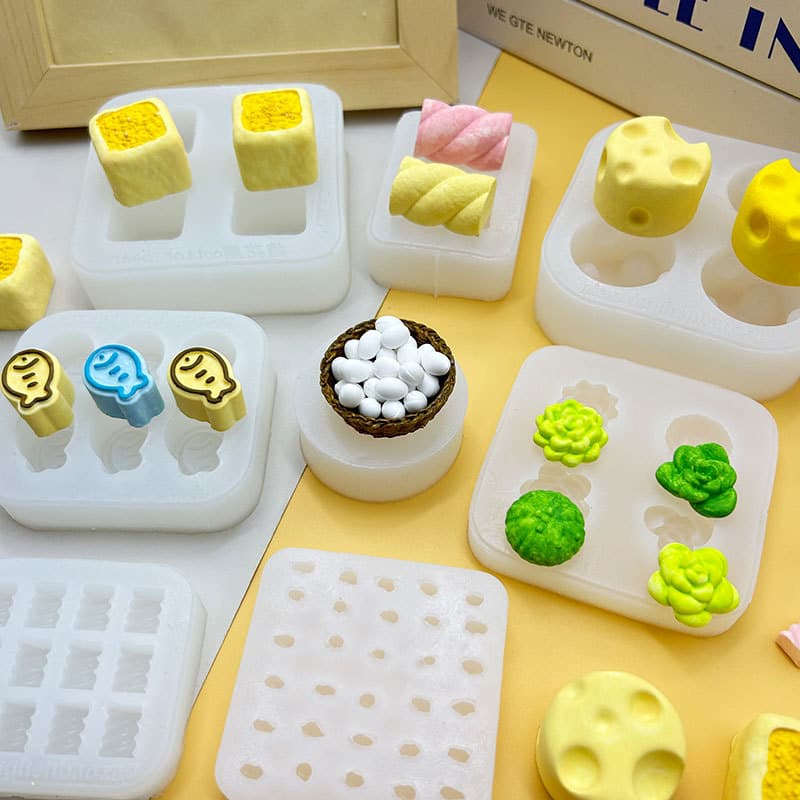 Xiaobiga pinchle silicone mold cheese marshmallow west toast small fish biscuit mold glue diy cake mold