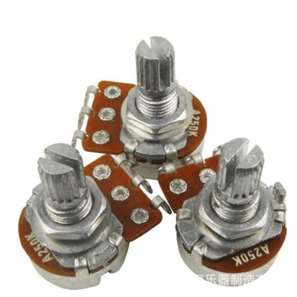 Tuning potentiometer A250K large potentiometer linear potentiometer with nut guitar accessories wholesale potentiometer
