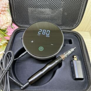 Permanent Makeup Machine, Lip Blush Multi-Frequency Device, Numbing-Free Machine for Lip Blush and Eyebrow Tattoo, Semi-Disposable All-in-One Machine