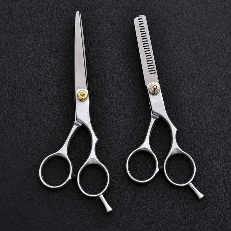 Amazon 6-inch Hair Cutting Scissors Set Barber Scissors Set Thinning Shears Straight Shears Factory Wholesale