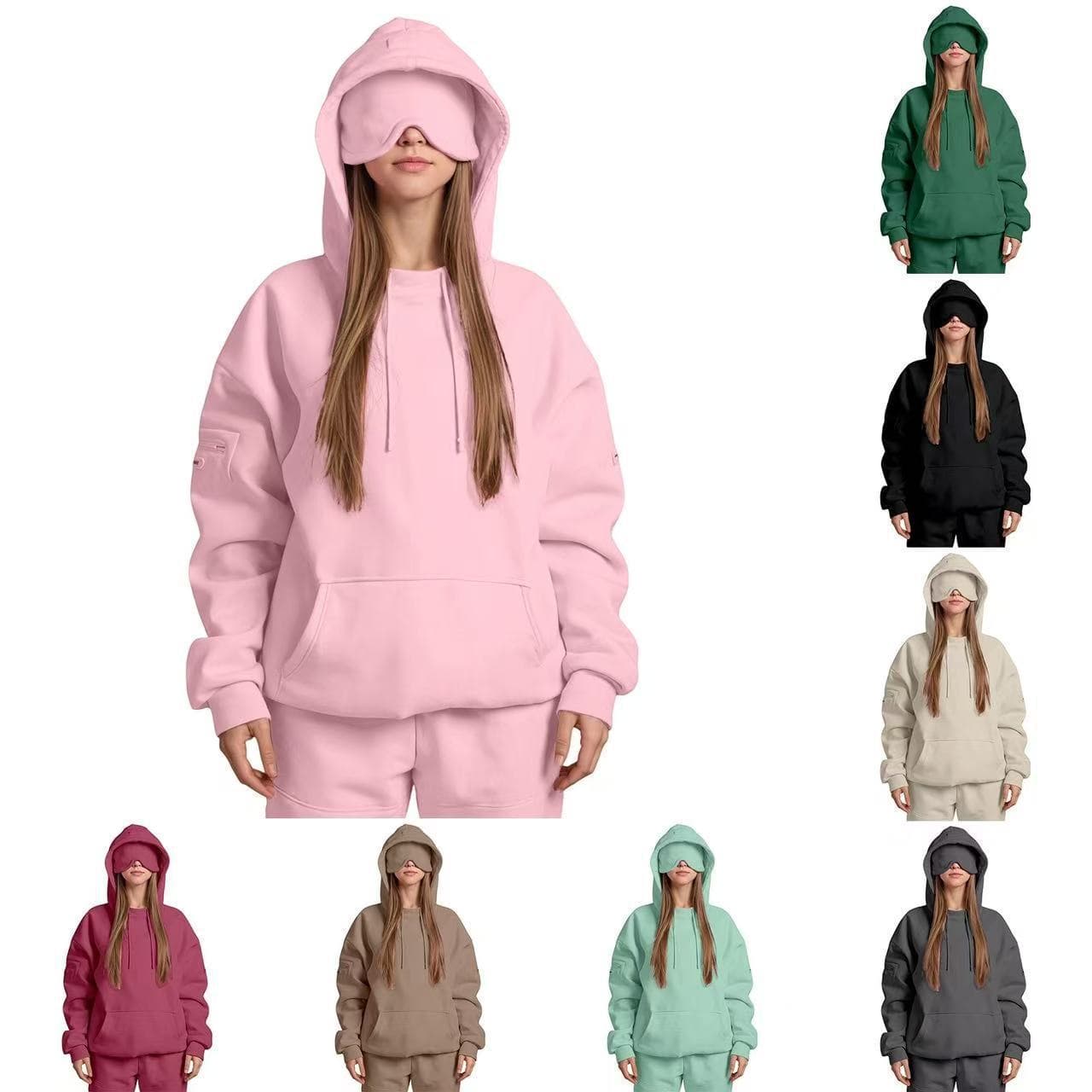 Fall/Winter 2025 New European and American Cross-Border Hot Selling Solid Color Loose Fit Simple Casual Trendy Unisex Hoodie