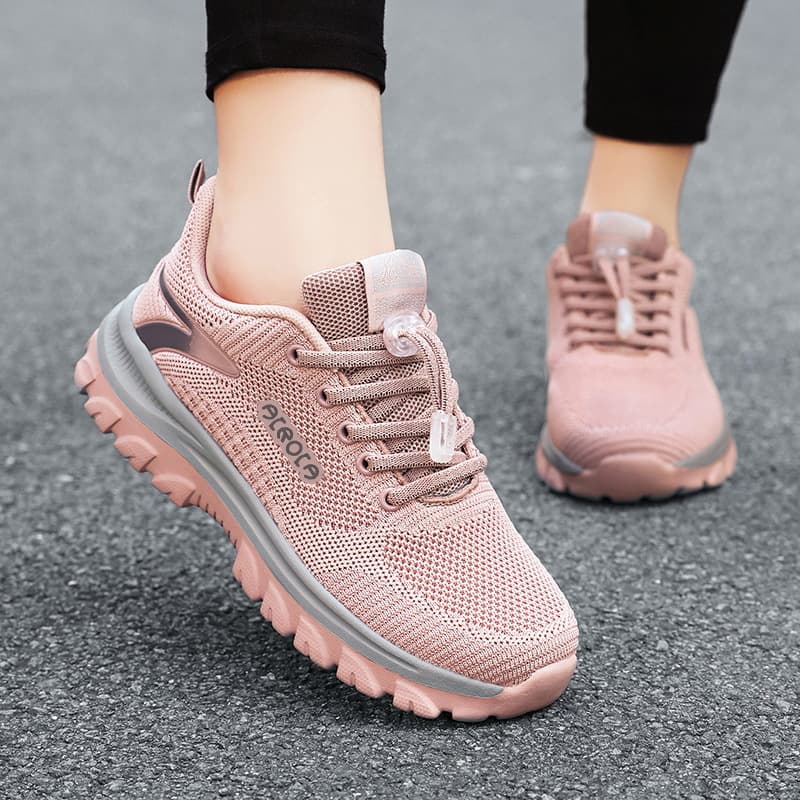 New Spring/Summer Breathable Mesh Women's Walking Shoes for Seniors, Anti-Slip Soft Sole Comfortable Fitness Shoes for Elderly Mothers