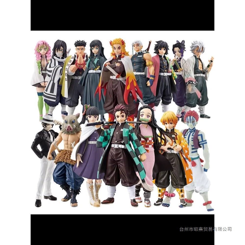 Demon Slayer: Kimetsu no Yaiba Tanjiro Zenitsu Zenitsu figure Nezuko boy anime Demon Slayer: Blade case ornaments and peripherals