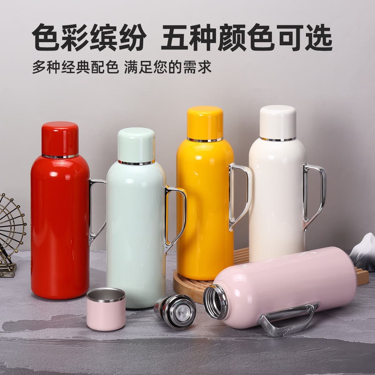 New 316 Stainless Steel Smart Mechanical Finger Kettle Tea Infuser Pot Household Tea Separation Portable Insulated Kettle