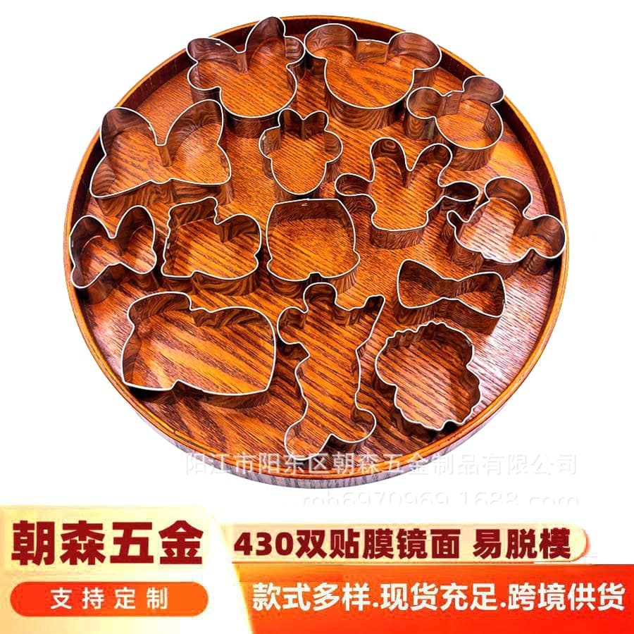Kids Cookie Cutter Sandwich Cartoon Mickey Mouse Biscuit Mold Shape Cookie Cutter for DIY
