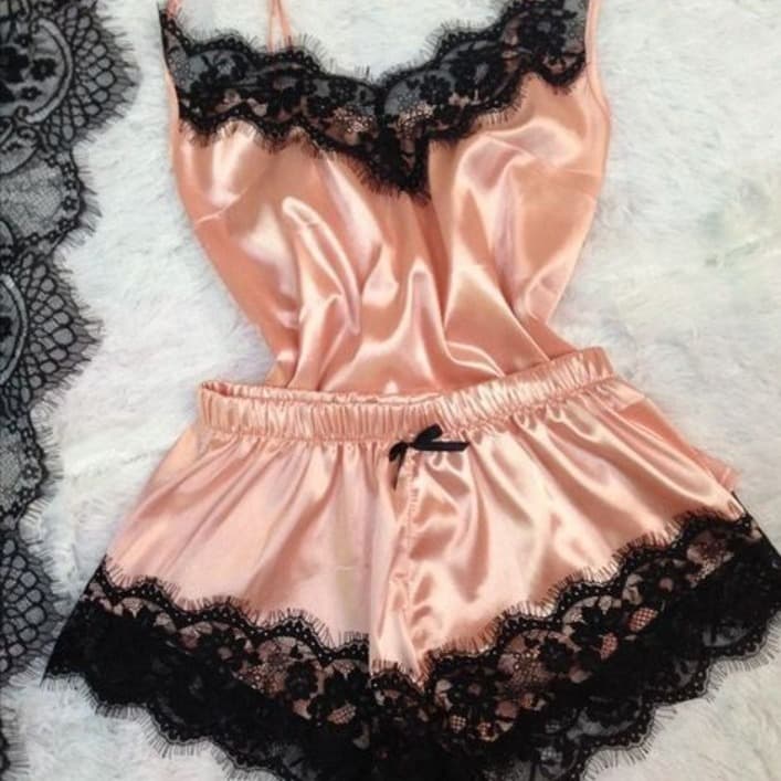 Cross-border European and American hot-selling Amazon popular ebay sexy temptation lace suspender sexy lingerie two-piece set 8003