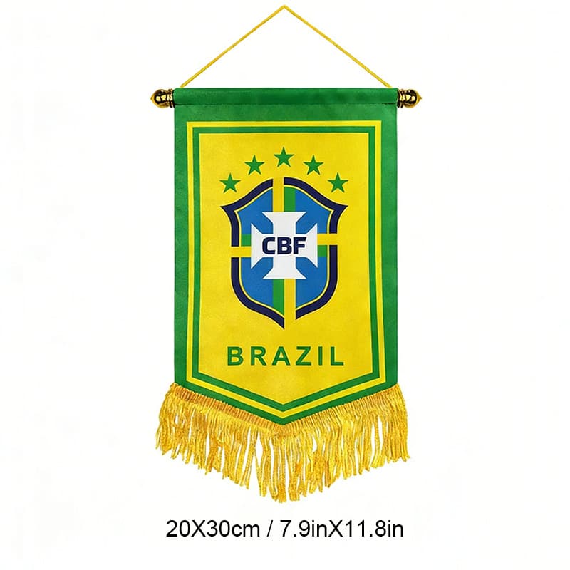 Club World Cup Football Team Exchange Flag, Mobile Red Flag, Club Team Flag, Small Pennant, Award Flag, World Cup Fan Supplies