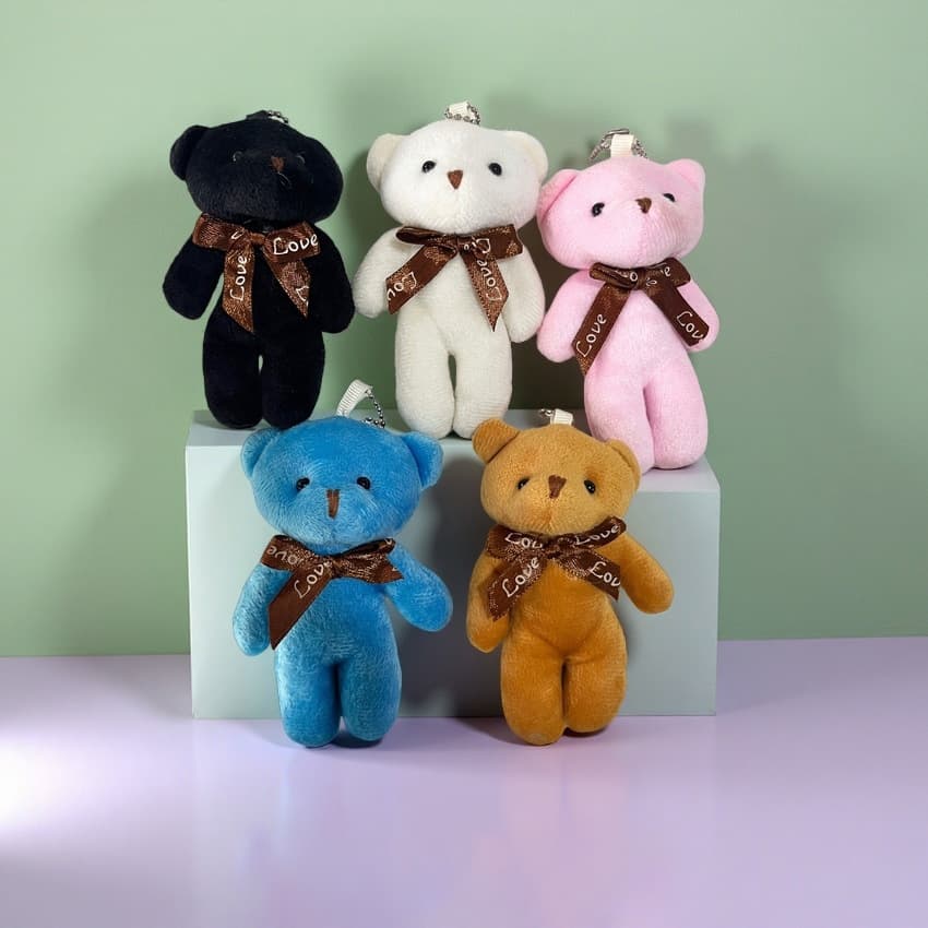 Mini Bag Charm Cross-Border Teddy Bear Plush Toy Wholesale Gift Exquisite Cute Bear Doll Pendant