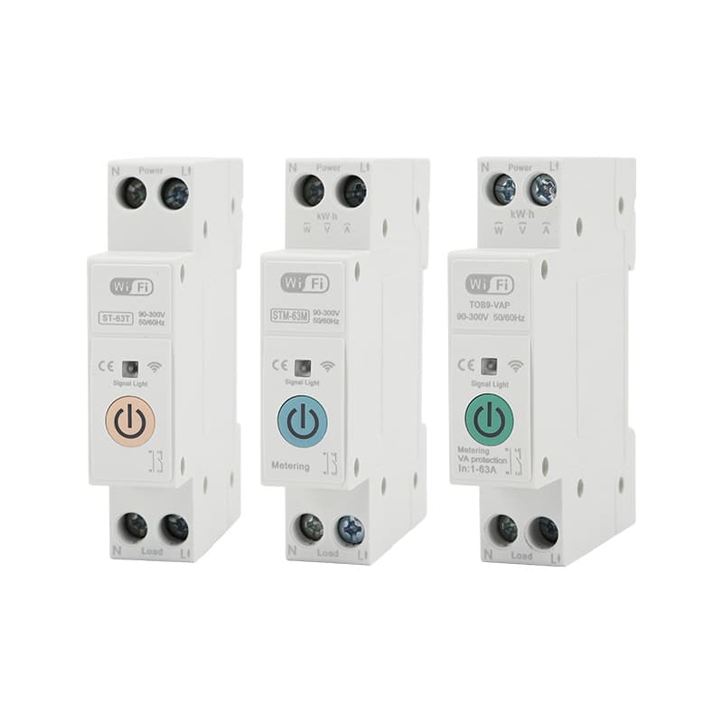 Integrated with Mi Home APP and Tuya Smart WiFi Circuit Breaker, WiFi Air Switch, Smart Wireless Timer Control via Phone