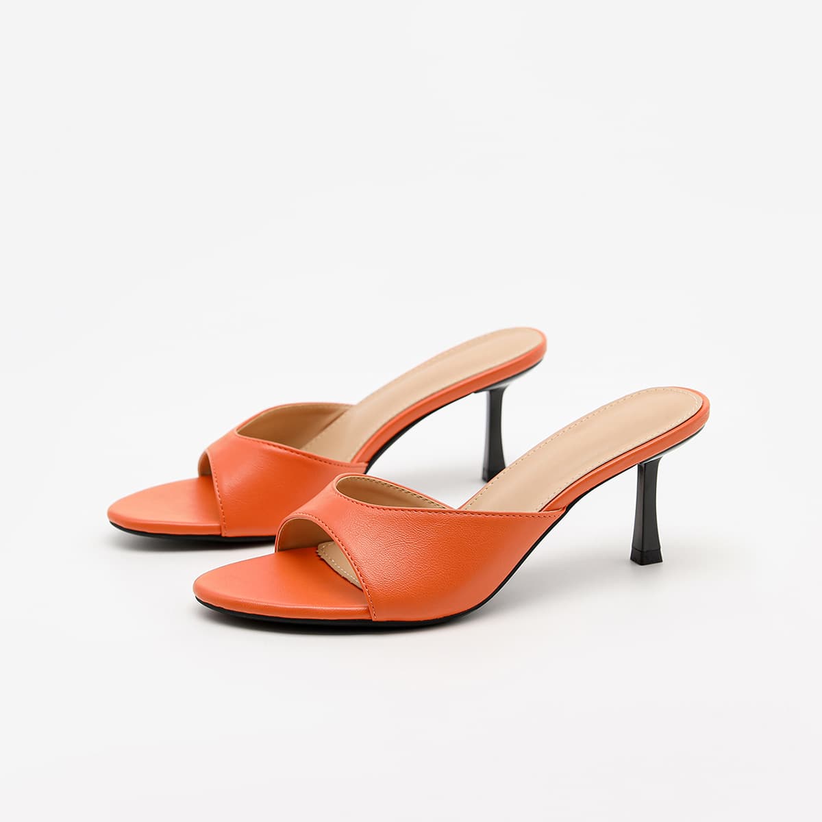Fashionable Versatile White-Enhancing High Heel Sandals 2026 Summer New Pointed Toe Open Toe Thin Heel One-Strap Slippers
