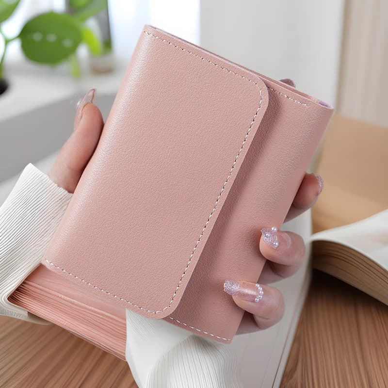 Simple Short Women's Wallet Student Ticket Clip Multi-function Card Bag Change 30% Fold Ultra-thin Gone Wallet