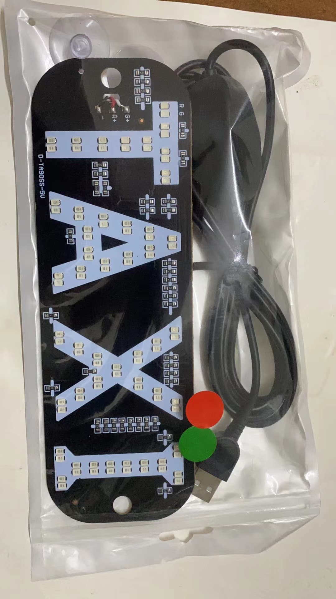 USB dual-color TAXI taxi light