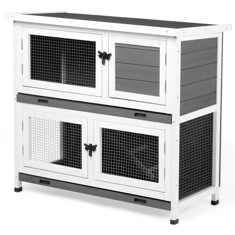 2026 New Cross-border Drop Shipping 36 Wooden Rabbit Cages Rabbit Hutch Chicken Coop Guinea Pig