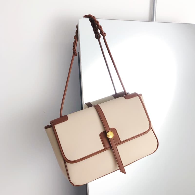 Commuter Versatile Tote Bag Autumn/Winter New Trendy Genuine Leather Large Capacity Bag Women's Textured Handheld Shoulder Bag