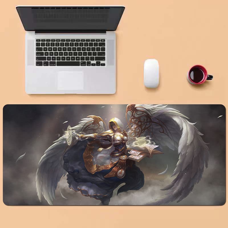 World of Warcraft Mouse Pad Extra Large Keyboard Pad Gaming Computer Desk Mat Queen Illidan Alliance Horde Thickened