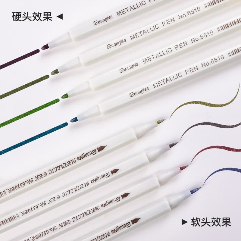 Colorful Metal 6510 Pens Marker Pens Hard Head Signature Wax Seal Stamp Watercolor Office Culture/marking Pens/pencils