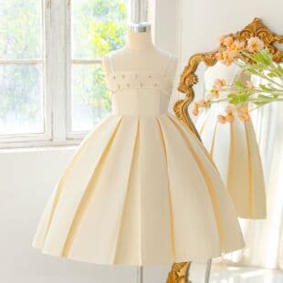 2026 New Style Girls Formal Dress Satin Flower Girl Wedding Princess Dress Kids Flower Girl Dresses
