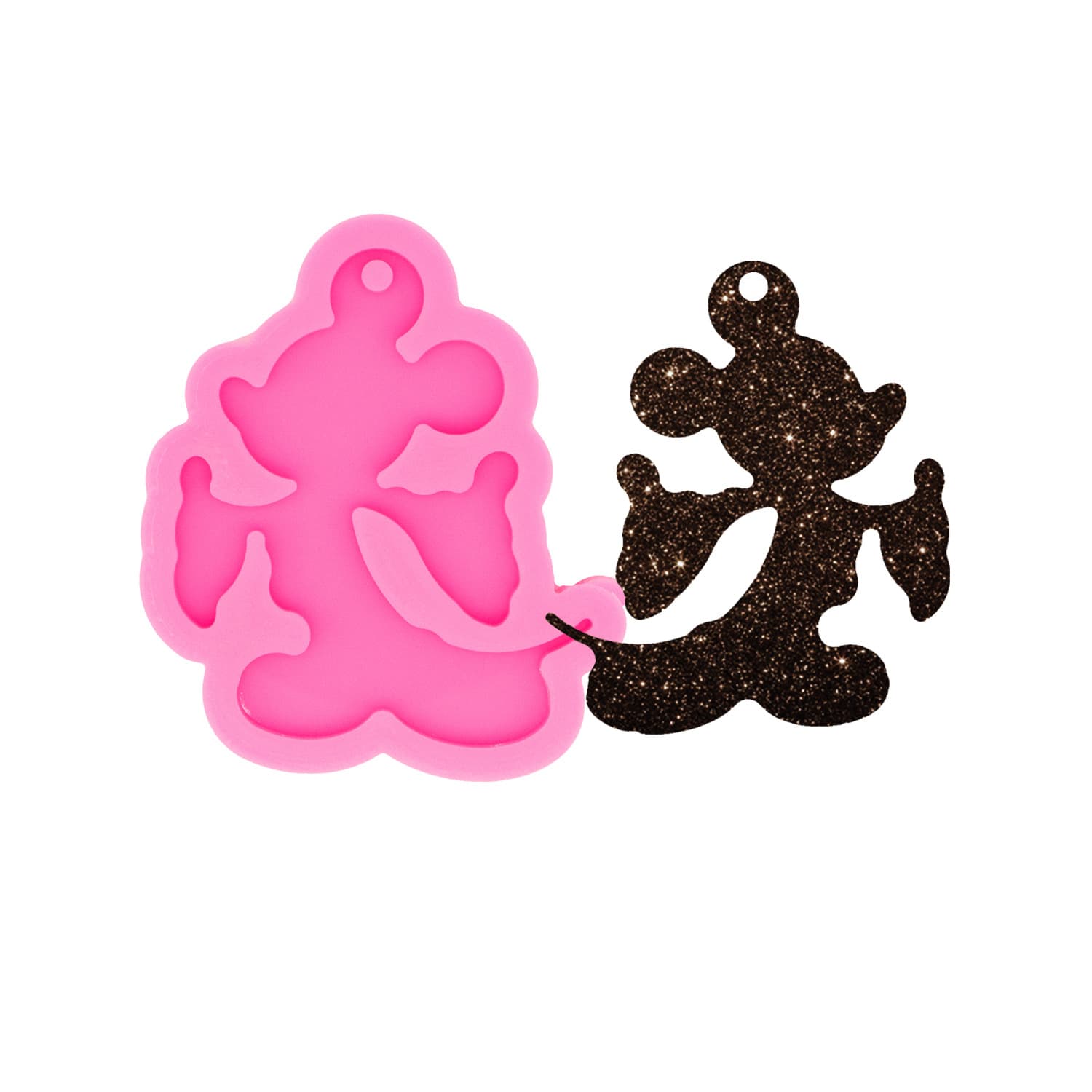 Mouse Head Silicone Keychain Resin Mold Epoxy Mold Jewelry Making DIY Craft