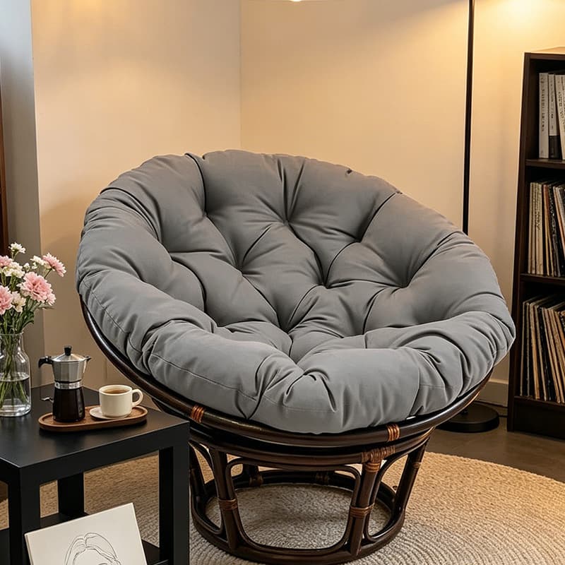 Leisure cradle chair cushion, sedentary waist protector and neck protector, balcony hanging basket chair back cushion, bay window cushion, round seat cushion, universal