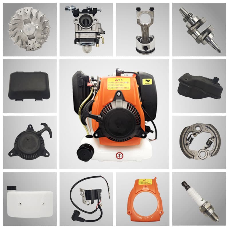 142/144F Micro Tiller Parts Complete Set Four-Stroke Gasoline Propeller Engine Cylinder Loose Parts Universal for Earth Drill