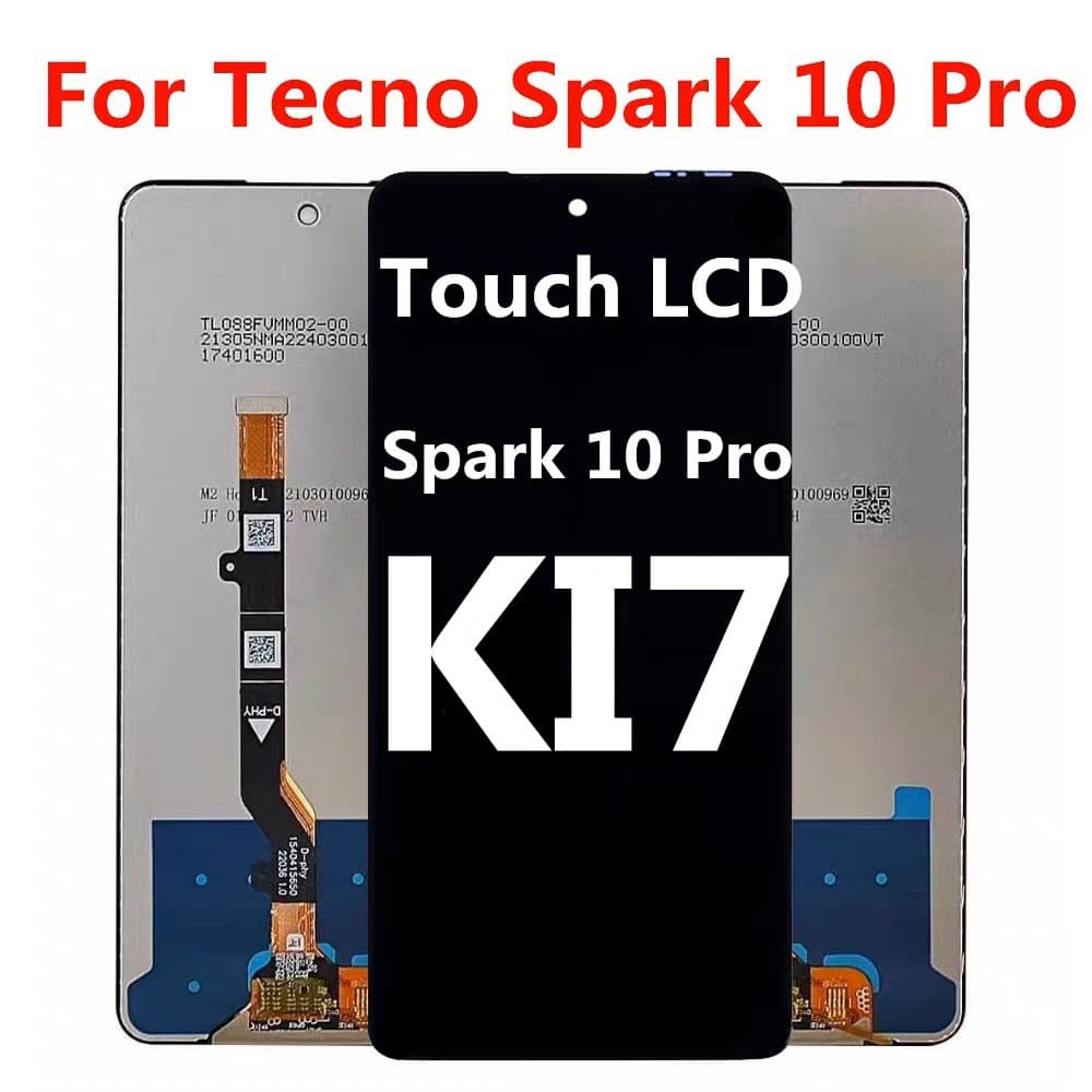 Suitable for Tecno Spark10Pro screen assembly KI7 LCD touch integrated internal and external display