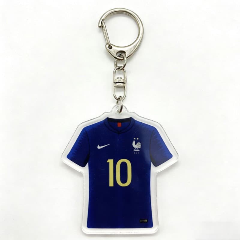 World Cup football peripherals star jersey keychain acrylic creative pendant Messi C Ronaldo fan souvenirs