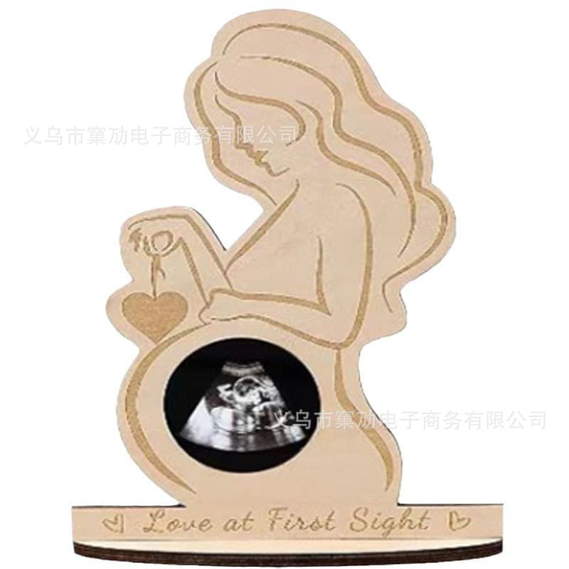 Cross-border Craft Ornament Standing Baby Birth Memorial Sign Infant Ultrasound Detection Souvenir for Pregnant Mothers