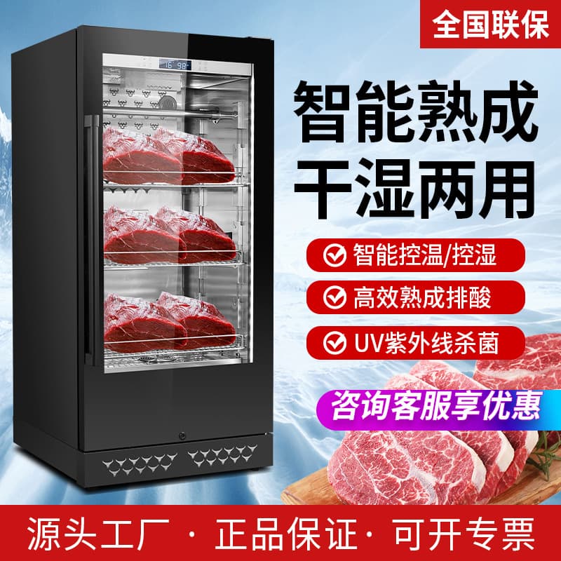 Beef Aging Cabinet Refrigerated Display Cabinet Restaurant Commercial Voltage Conversion Power Supply Wet Fresh Meat Dry-Aging Cabinet Energy-Saving and Eco-Friendly