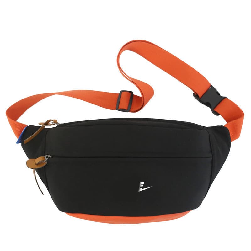Factory Wholesale Spring New Printed Sports Satchel Fashion Brand English Letters Men's Waist Bag Nylon Girl Chest Bag