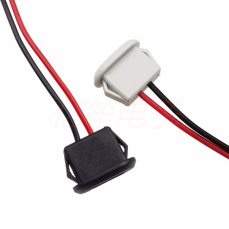 TYPE-C Female Socket 2P Injection Molded, Straight Press Type, Oval Charging Port for Desk Lamps, Electric Vehicle USB Connector