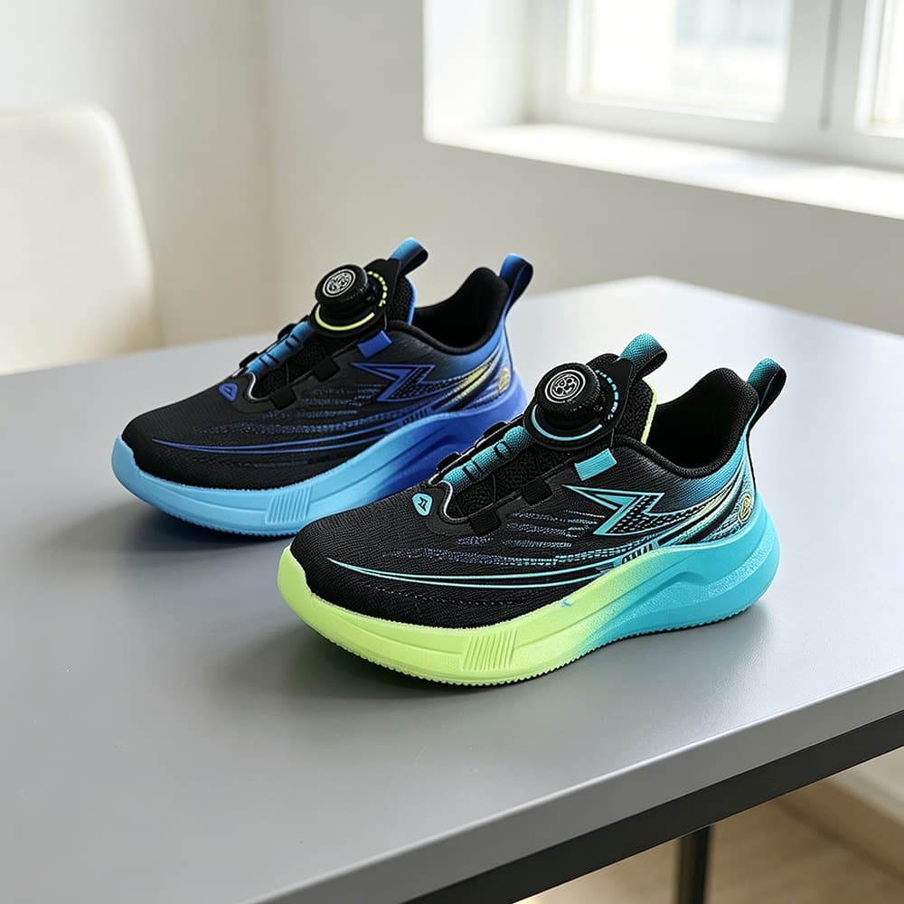 Sizes 32-37 Autumn New Boys' Breathable Mesh Running Shoes Jogging Shoes Eva Sole Big Kids' Sports Shoes Double Mesh Shoes 6251