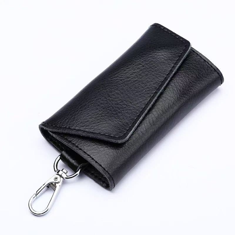 Genuine Leather Car Key Case Factory Wholesale Men's Key Cover Fashion Women's Home Key Holder Embossed Logo