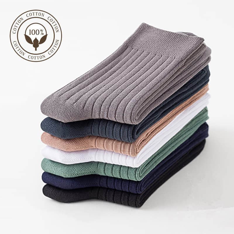 Single-needle double-needle 100% pure cotton unisex boat socks mid-calf socks invisible socks processing customization sample making custom order add LOGO